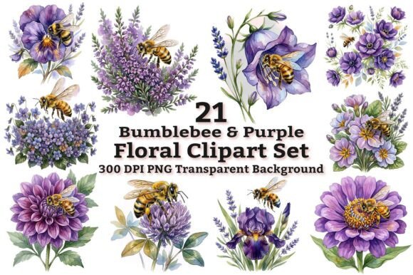 Bumblebee and Purple Floral Clipart: A Practical Guide for Creative Projects