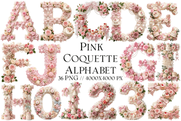 Evaluating the Pink Coquette Alphabet PNG Bundle for Creative Projects
