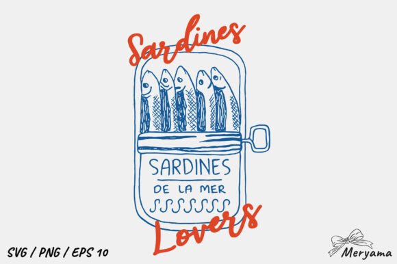 Hand Drawn Sardine Fish Summer Vibes PNG: A Creative Asset for Coastal Design