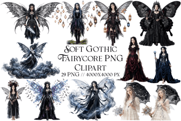 Soft Gothic Fairycore PNG Clipart Guide