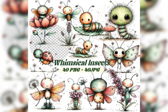 Whimsical Insects Clipart Set: A Guide for Designers and Crafters